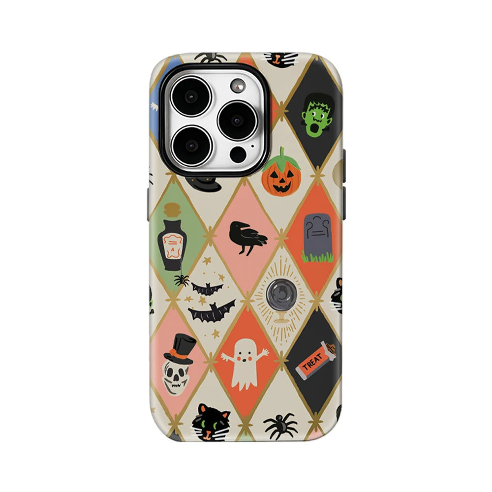 Cute Halloween Icons IPhone17 Must-Haves Phone Case for IPhone 17 16 15 14 13 12 11 Pro Max Plus Double-layer Back Cover