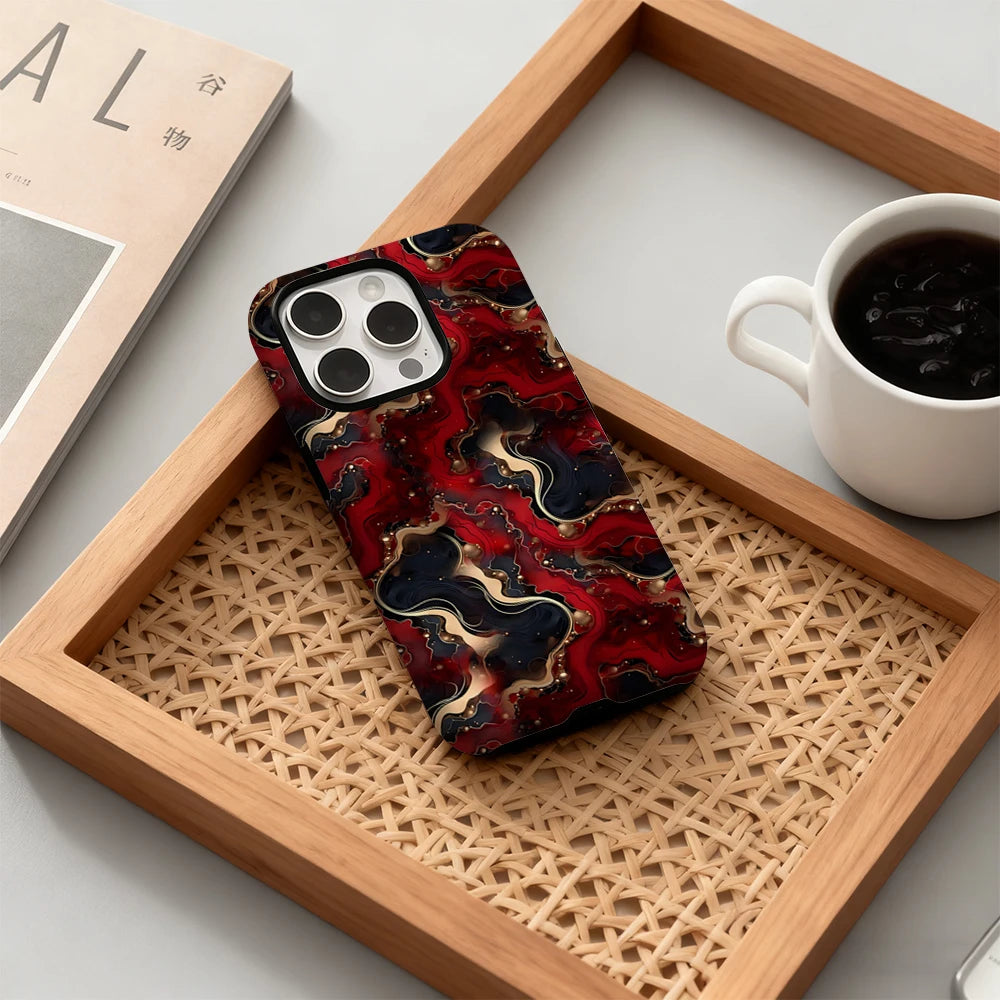 Luxury Waves IPhone17 Must-Haves Phone Case for IPhone 17 16 15 14 13 12 Pro Max Plus Double-layer Back Cover INS