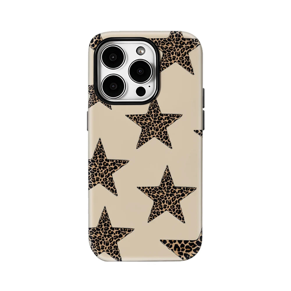 Leopard Print Stars IPhone17 Must-Haves Phone Case for IPhone 17 16 15 14 13 12 Pro Max Plus Double-layer Back Cover