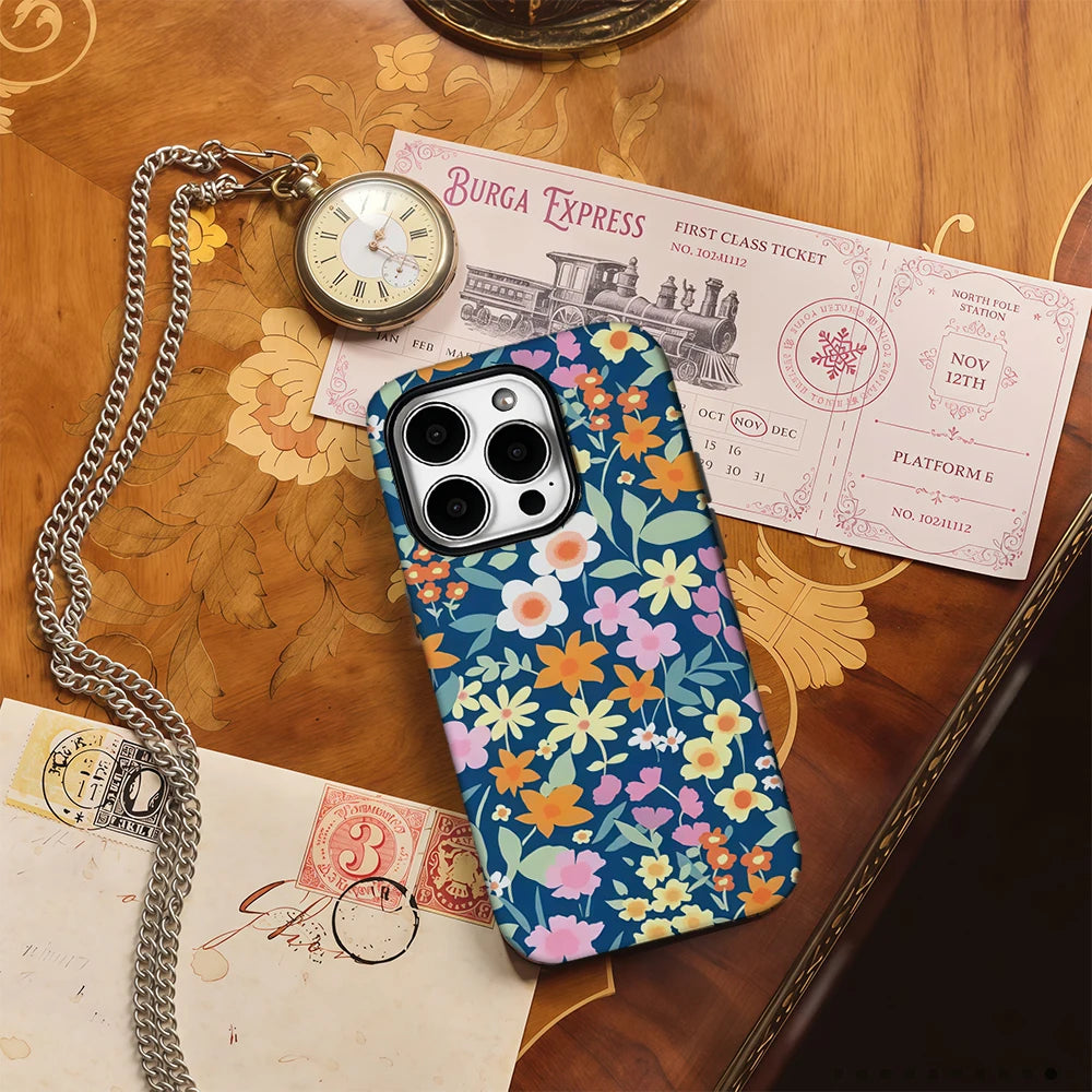 Full Bloom Phone Case for IPhone 16 15 14 13 12 11 X XS XR XSMAX 7 8 Pro Max Plus Double-layer Back Cover
