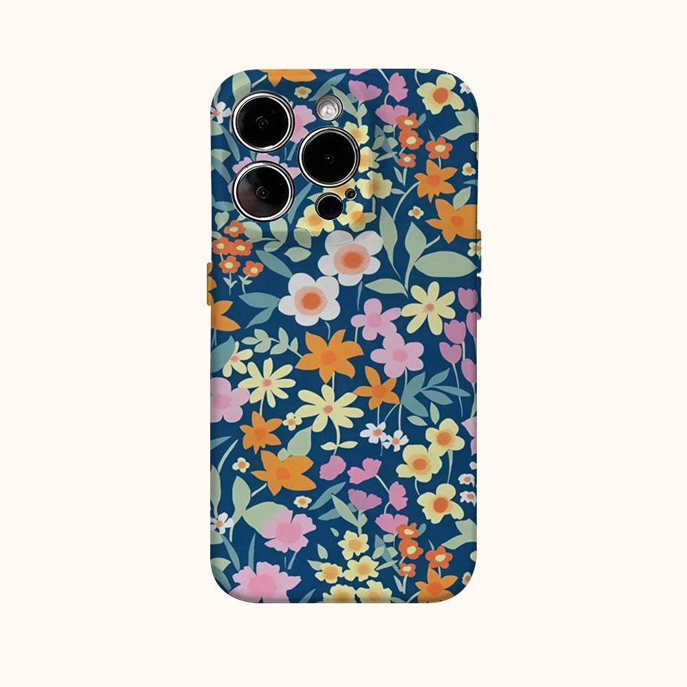 Full Bloom Phone Case for IPhone 16 15 14 13 12 11 X XS XR XSMAX 7 8 Pro Max Plus Double-layer Back Cover
