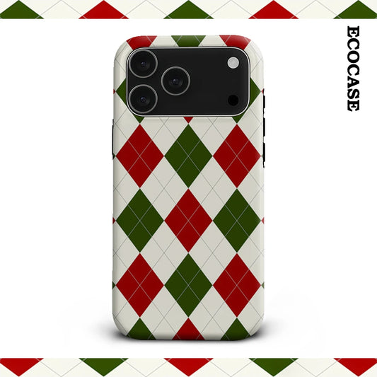 Argyle Classic Christmas IPhone17 Must-Haves Phone Case for IPhone 17 16 15 14 13 12 11 Pro Max Plus Double-layer Back Cover