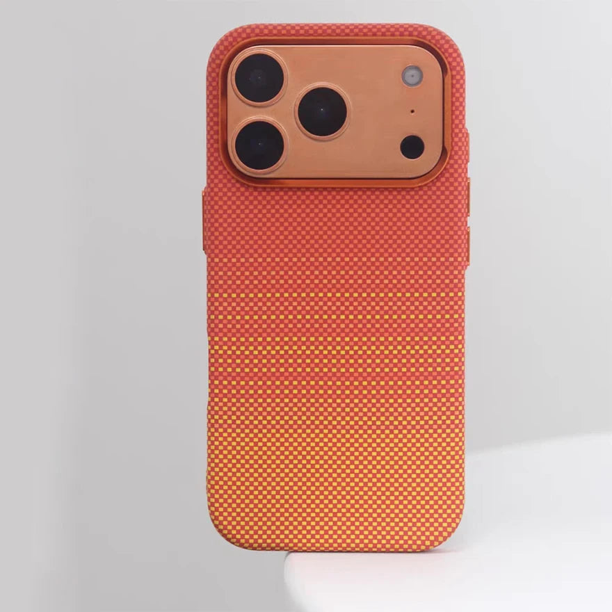 High Quality Carbon Fiber Texture for Magsafe Case For IPhone 17Pro Max 17 Pro Hard Alloy Lens Protection PC Shockproof Cover