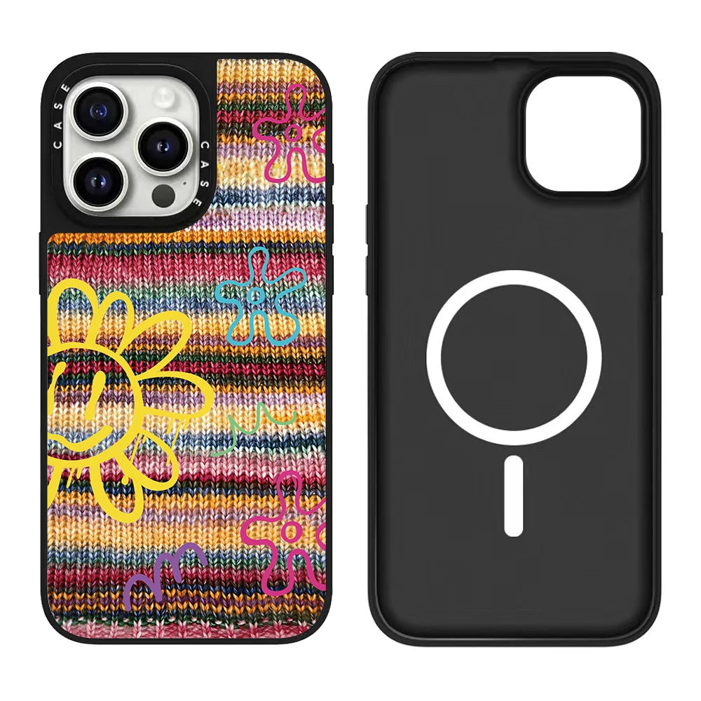 Knitted Magnetic Sweater Series iPhone 17 pro Max Case Compatible for iPhone 17/16/15/14 Series Universal Magnetic Phone Cover