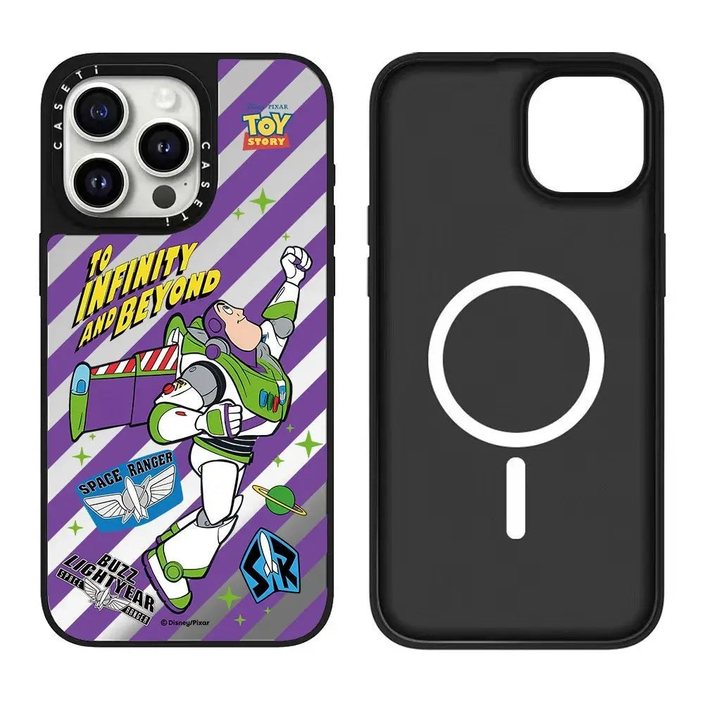 The cartoon toy series iPhone16pro max phone case is compatible for iPhone15/14/13 mirror finishes.